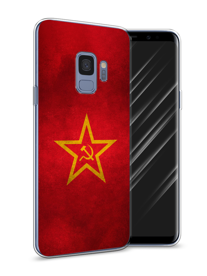 

Чехол Awog на Samsung Galaxy S9 "Красное знамя", Желтый;красный, 25750-10