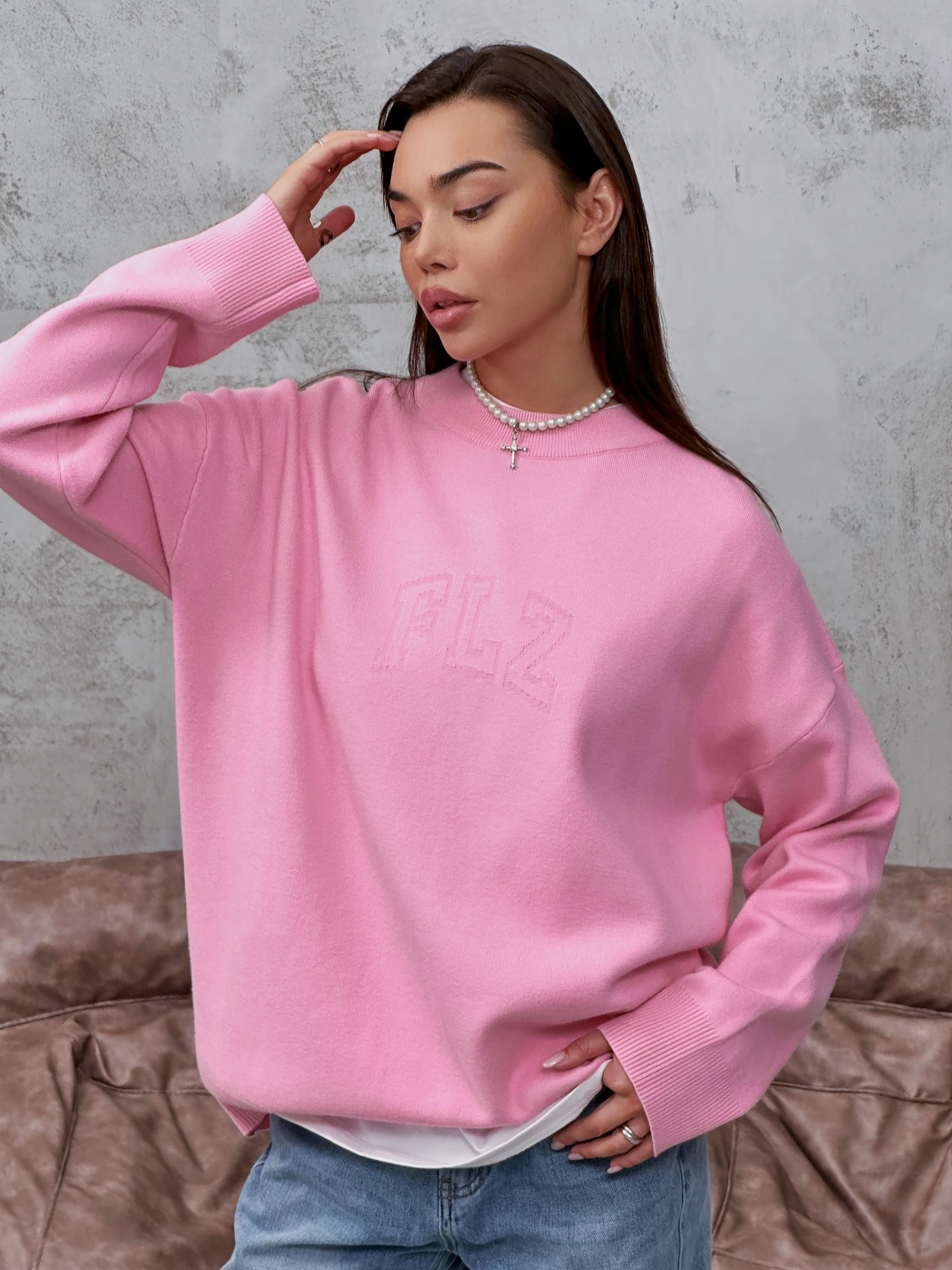 

Свитер женский Feelz FLZ розовый XS-S, FLZ