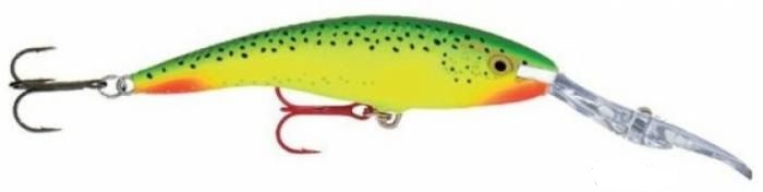 

Воблер Rapala Deep Tail Dancer 09 /GPT /плавающий/ до 6м, 9см, 13гр, Желтый;зеленый;красный