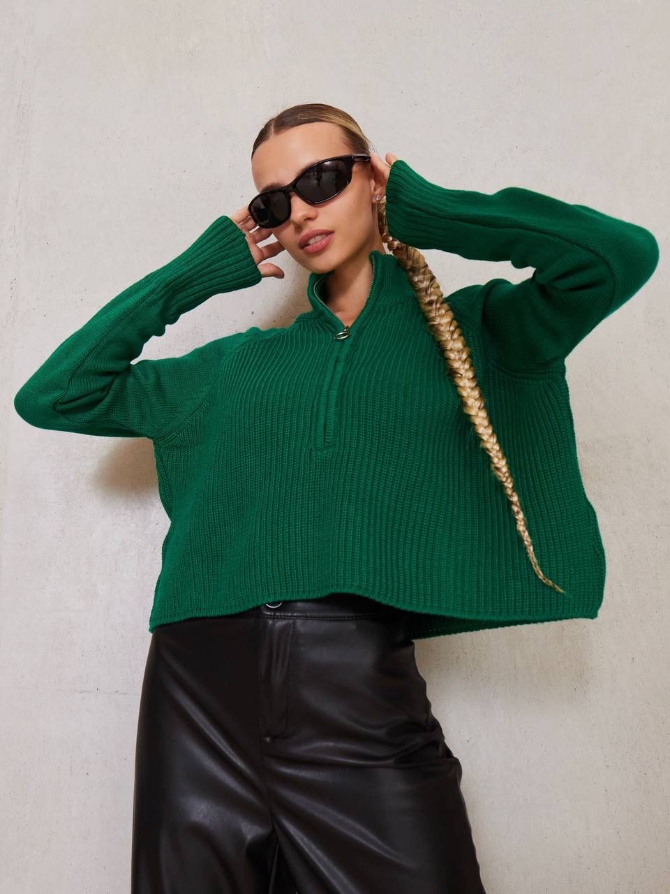 

Свитер женский Feelz Zip зеленый, Zip