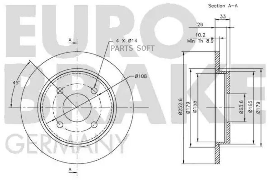 

EUROBRAKE 5815202536 Производитель EUROBRAKE Тормозной диск 1шт