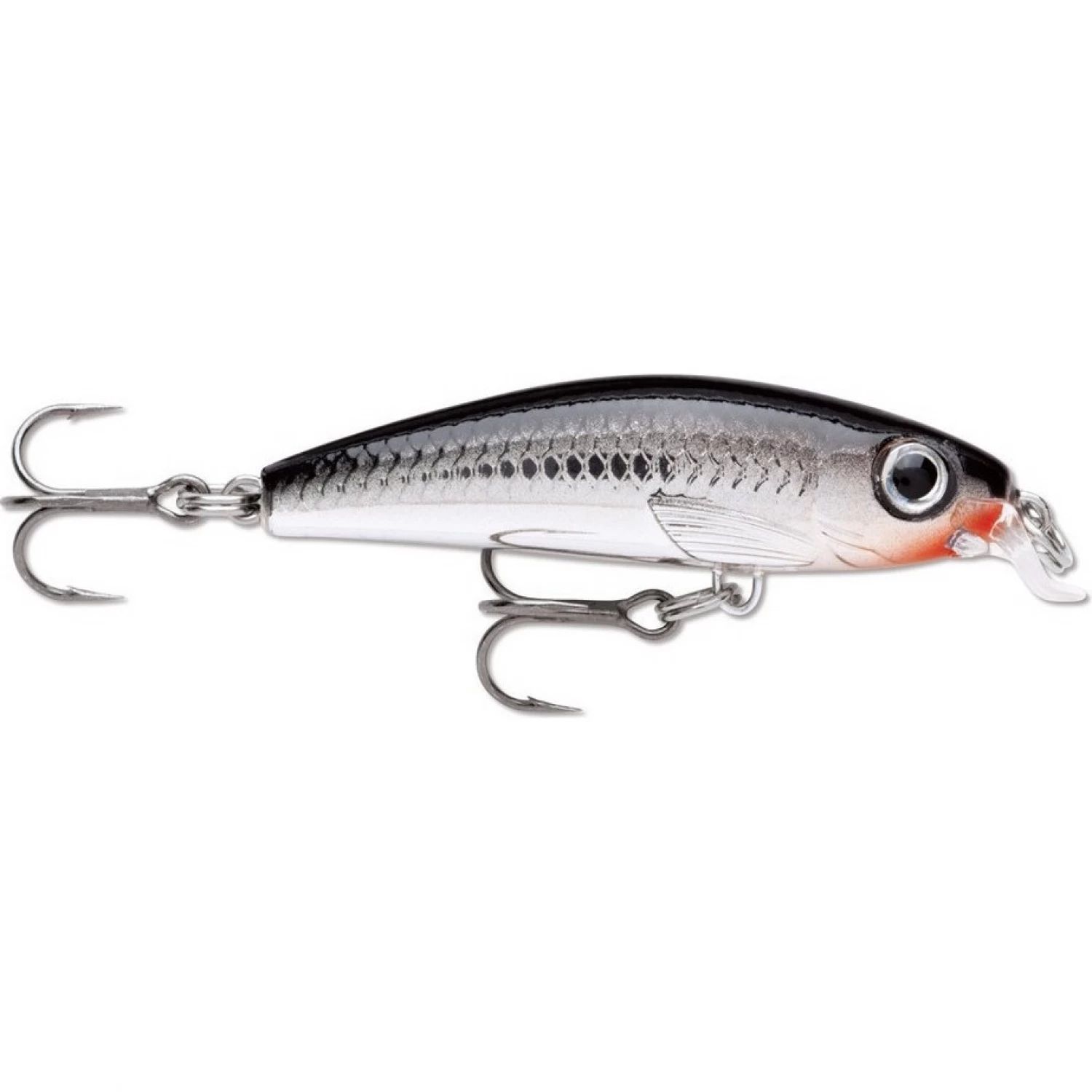

Воблер Rapala Ultra Light Minnow 06 /CH /медленно тонущий, / 0,6-0,9м 6см, 4гр., Серебристый;серый;черный