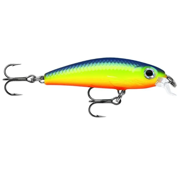 

Воблер Rapala Ultra Light Minnow 06 /HS /медленно тонущий, / 0,6-0,9м 6см, 4гр., Голубой;желтый;зеленый;оранжевый