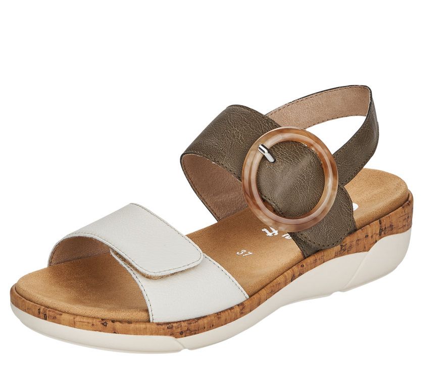 

Сандалии женские REMONTE R6853/54 белые 41 RU, Белый, R6853