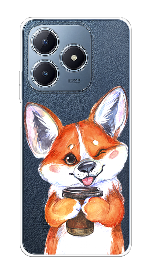 

Чехол Case Place на Realme C63 "Корги с кофе", Оранжевый;белый, 2517350-1