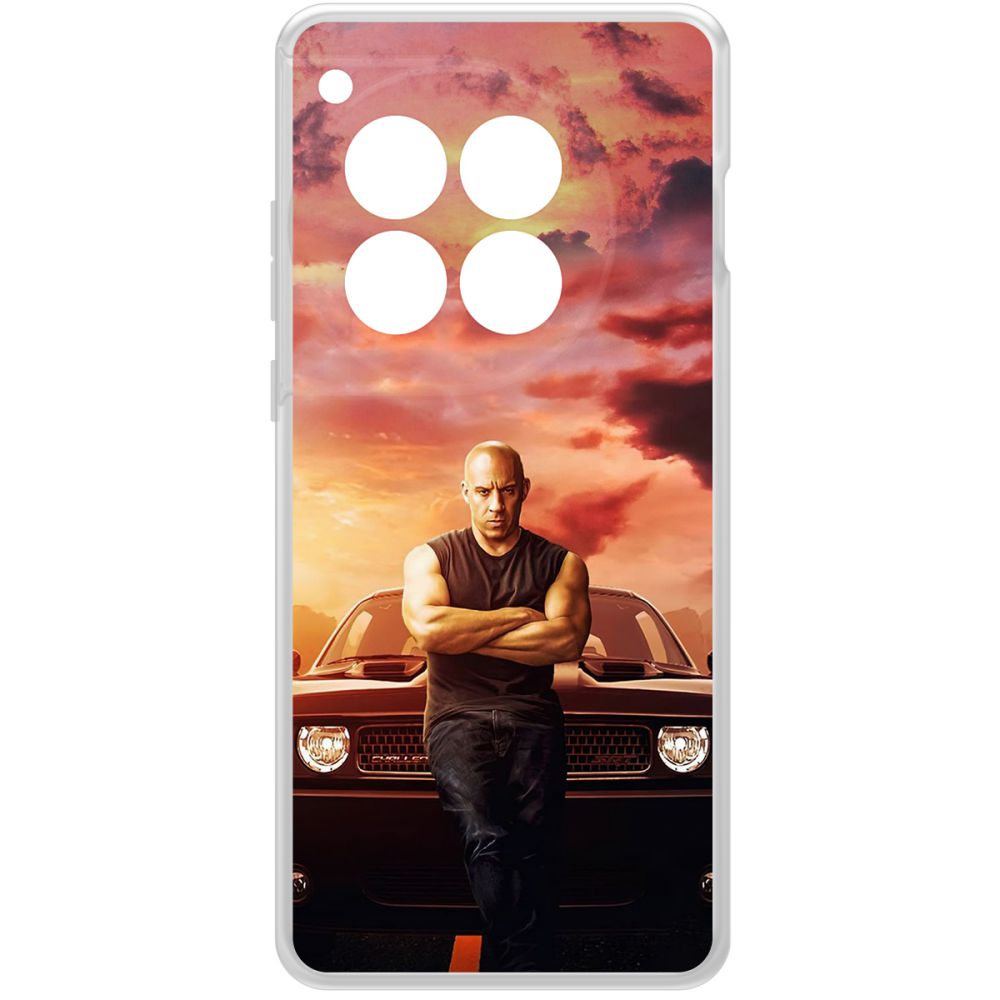 

Чехол-накладка Krutoff Clear Case Форсаж. Доминик Торетто для OnePlus 12, Прозрачный