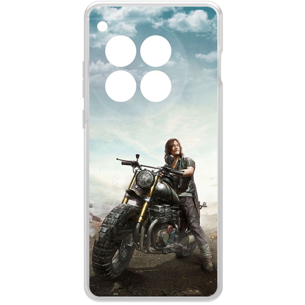 

Чехол-накладка Krutoff Clear Case Ходячие мертвецы. Дэрил для OnePlus 12, Прозрачный