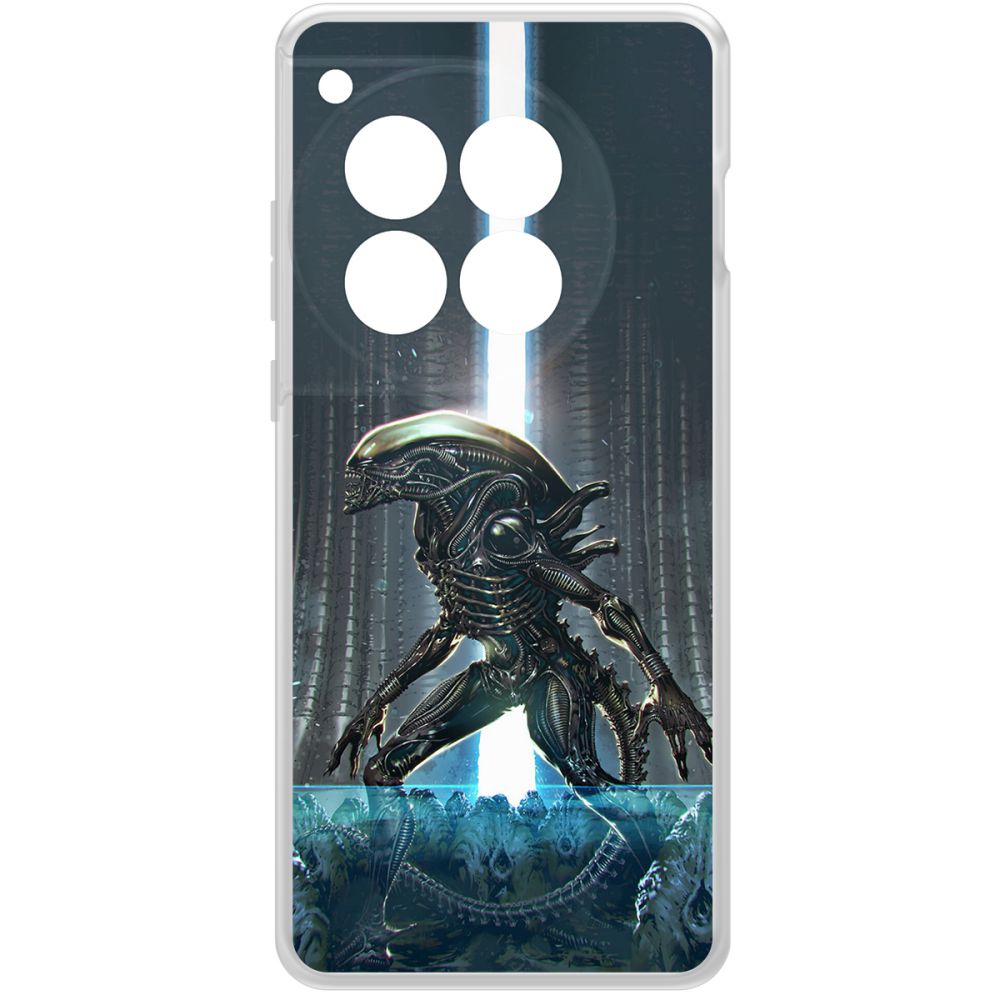 

Чехол-накладка Krutoff Clear Case Чужой. Тревога для OnePlus 12, Прозрачный