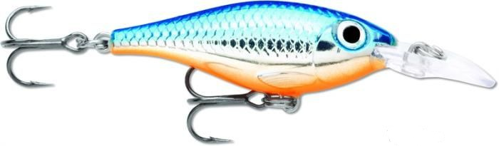 

Воблер Rapala Ultra Light Shad 04 /SB /медленно, тонущий / 1,2-1,5м, 4см, 3гр., Голубой;оранжевый;серебристый