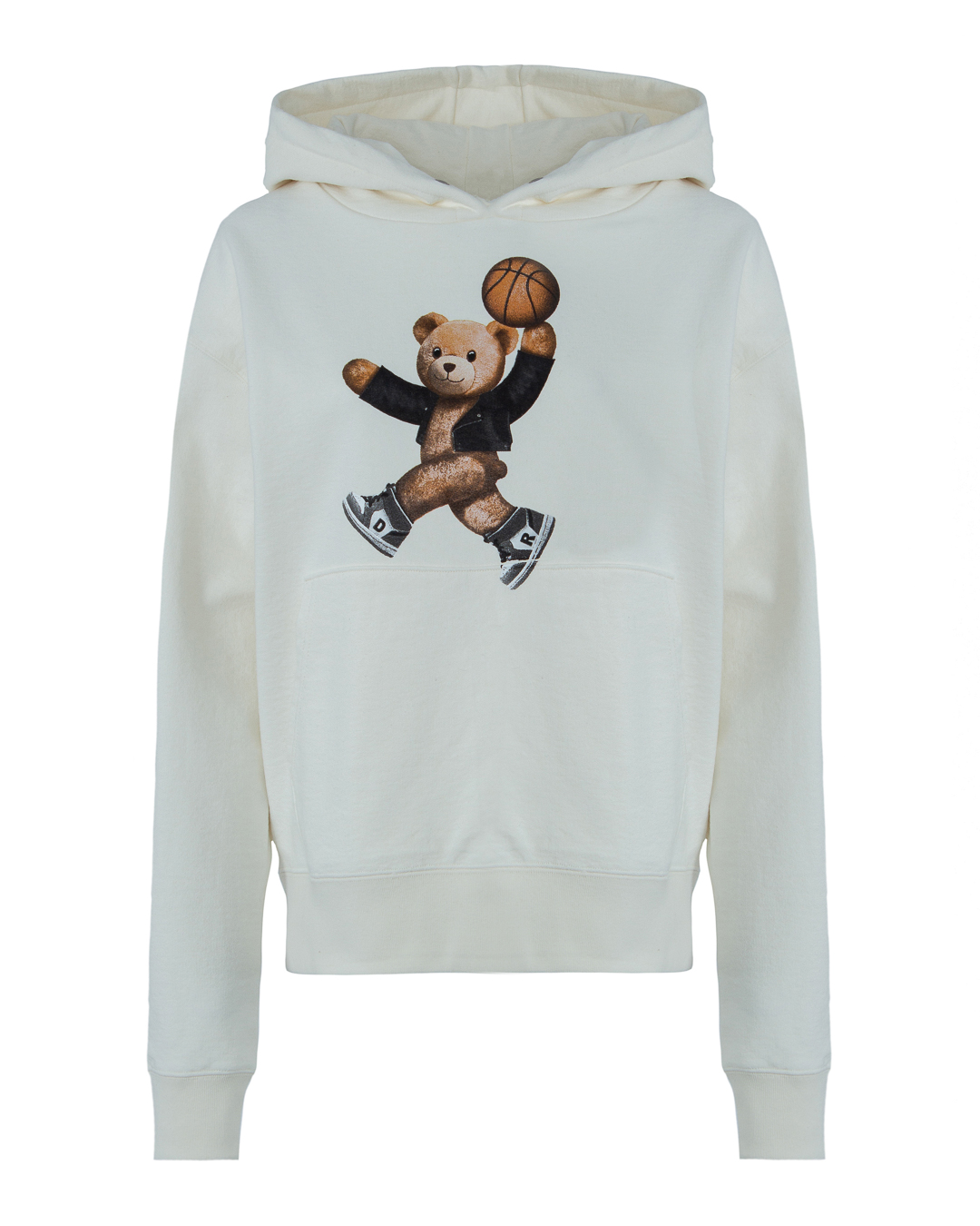 фото Худи женское dom rebel jumpbear.hoodie.w белое m