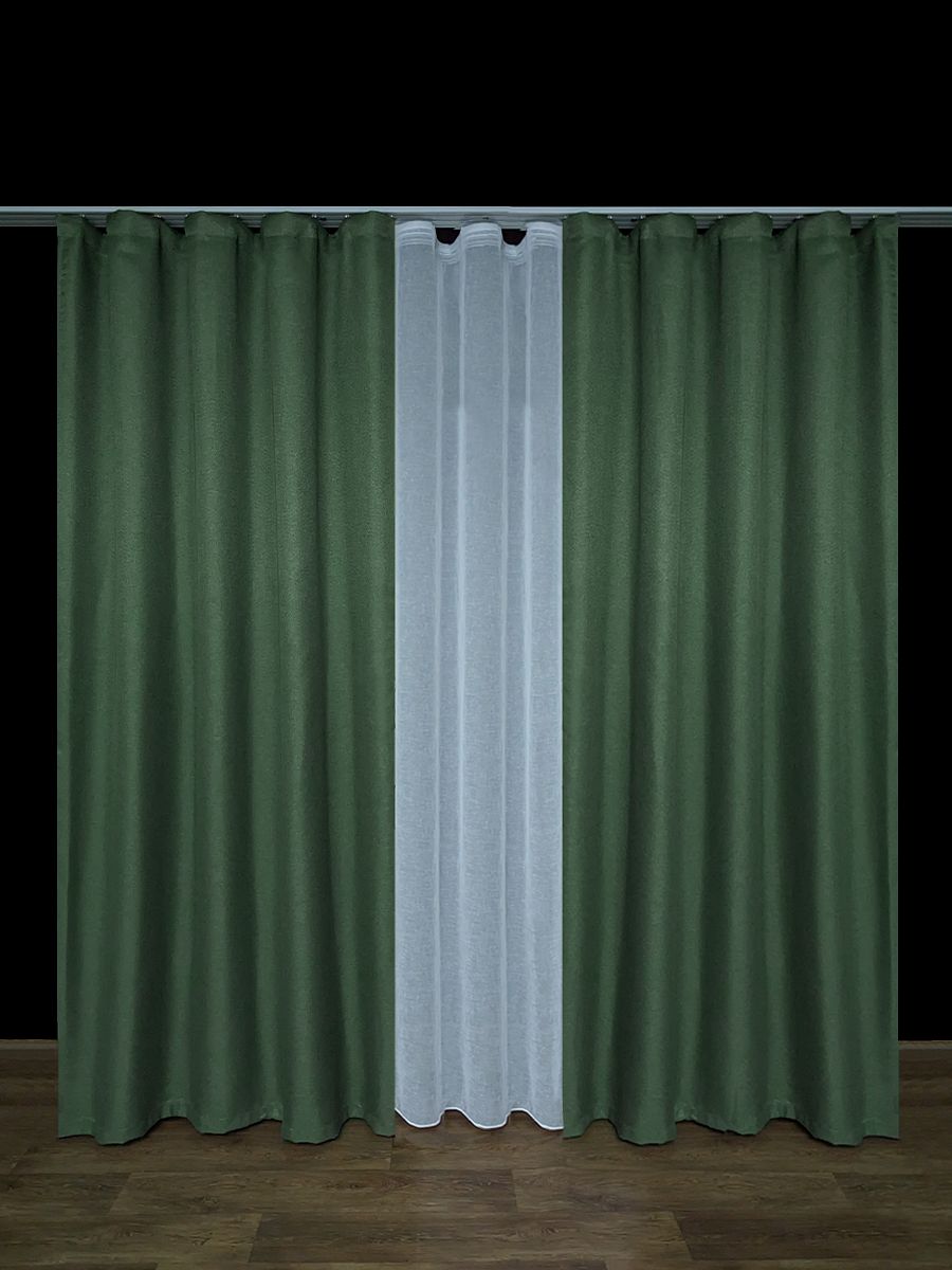 

Штора A&H рогожка 200x260 см 1 шт на шторной ленте, rog-1