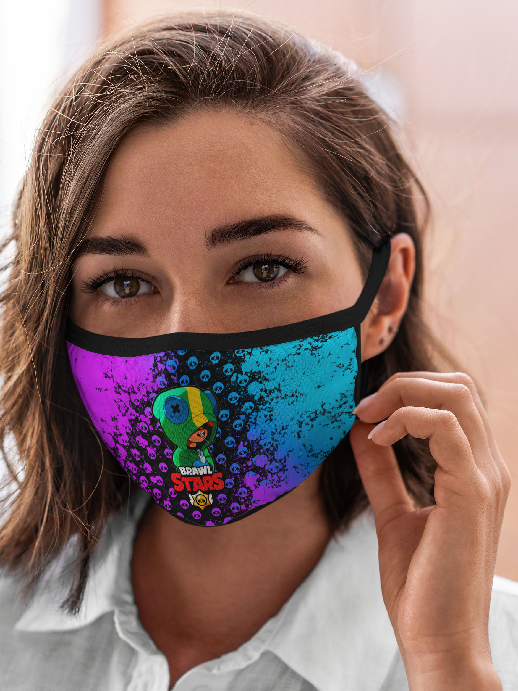 

Многоразовая маска унисекс Burnettie Brawl Stars, Разноцветный, Brawl Stars