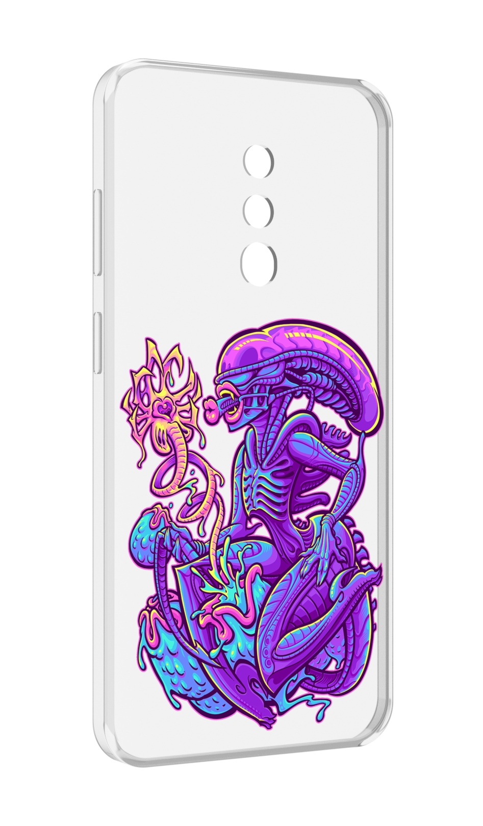 

Чехол MyPads чужой фиолетовый цвет для Blackview BV5200, Прозрачный, Tocco