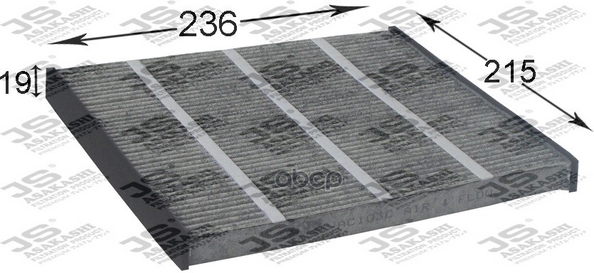 

Фильтр салона [угольный] JS ASAKASHI AC103C, AC103C