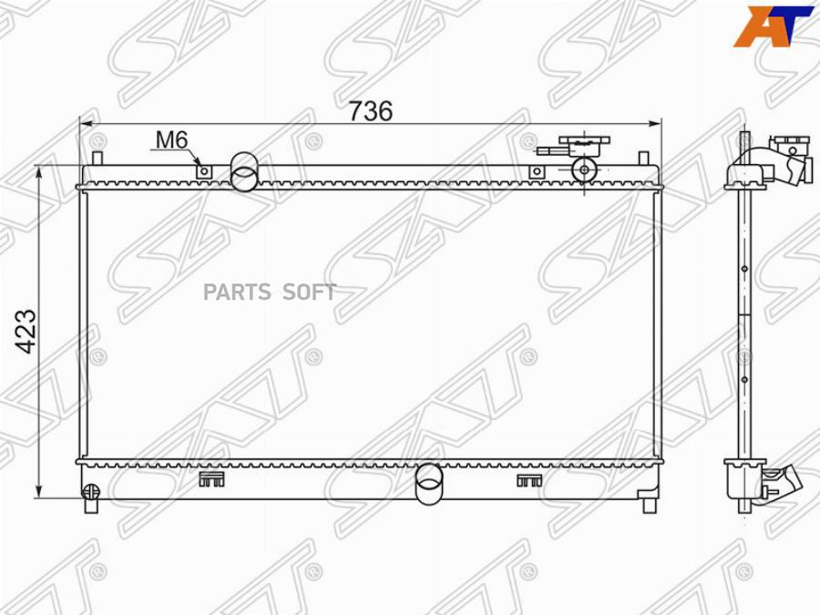 

SAT Радиатор LIFAN SOLANO 10-