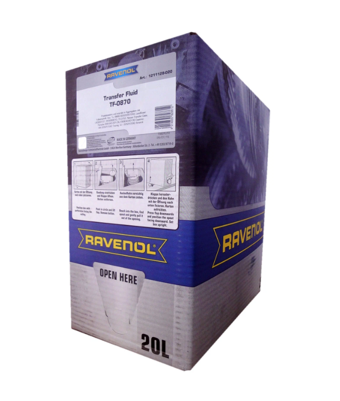 Трансмиссионное масло RAVENOL Transfer Fluid DTF-1 (TF-0870) (20 л) ecobox