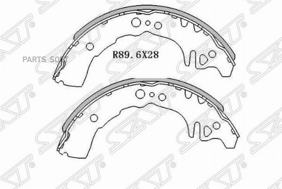 

Колодки Тормозные Задние Барабанные Sat арт. ST-04495-52010