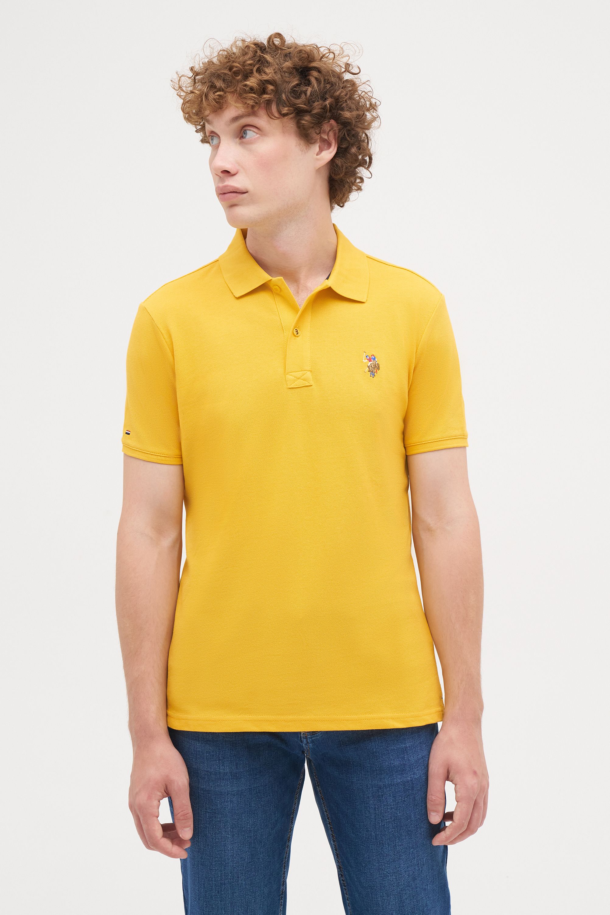 Футболка мужская U.S. POLO Assn. G081SZ0110TP10IY024 желтая M U.S. POLO ASSN. желтый