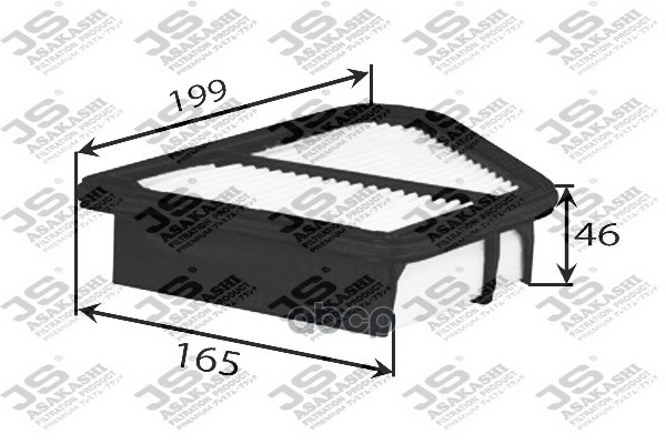 

Фильтр воздушный JS ASAKASHI A28009, A28009