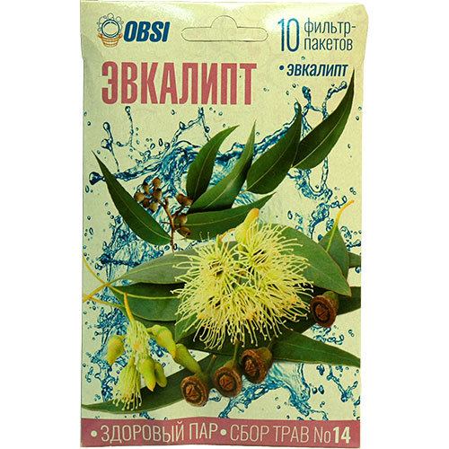 

Запарка для бани эвкалипт OBSI Здоровый пар 1018066 30 г, Здоровый пар