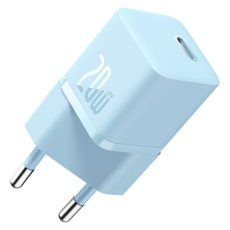 

Сетевое зарядное устройство Baseus type-c 1xUSB Type-C 3 А голубой