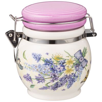 

Емкость для сыпучих продуктов Agness "ПРОВАНС ЛАВАНДА" 10,5х10,5х12 см / 450 мл, Белый, 358-2030