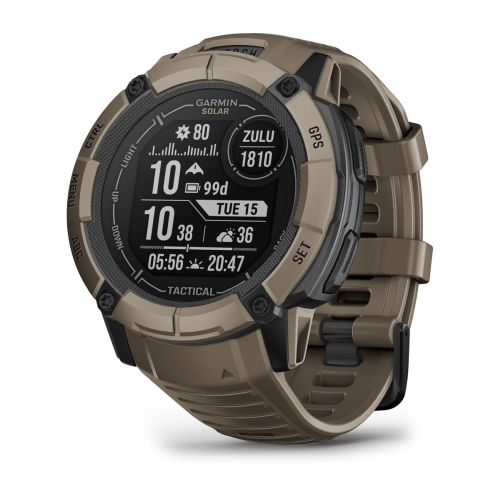 Смарт часы Garmin Instinct 2X Solar Tactical Edition, коричневый (010-02805-02)