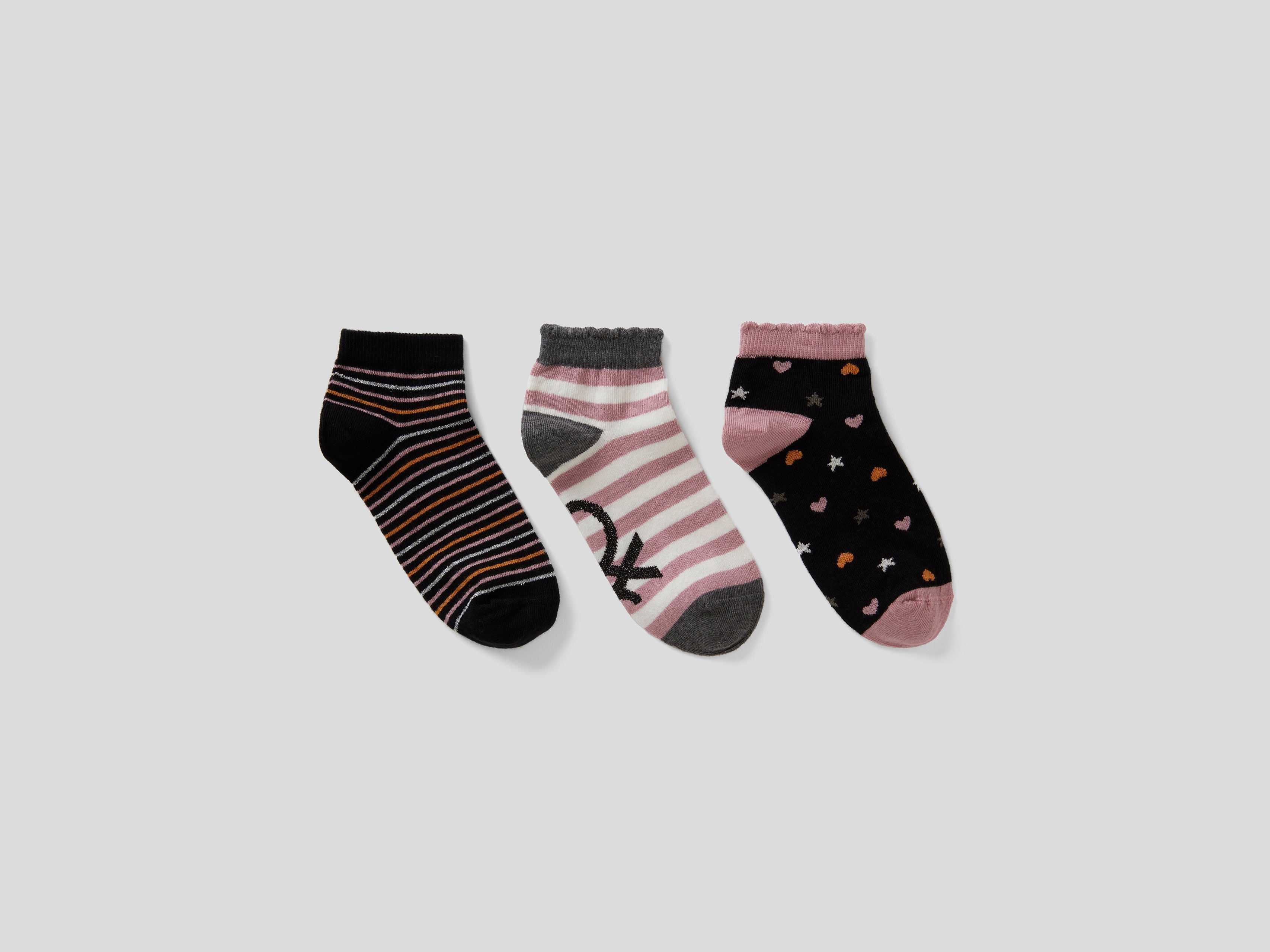 фото Набор из 3х пар носков для мальчиков benetton цв. разноцветный р.4 united colors of benetton