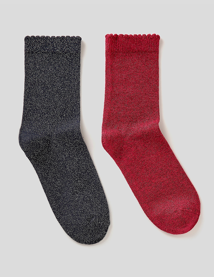 фото Набор из 2х пар носков для девочек benetton цв. разноцветный р.3 united colors of benetton