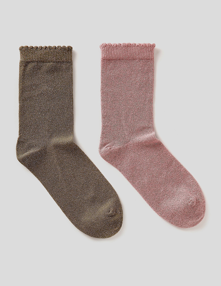 фото Набор из 2х пар носков для девочек benetton цв. разноцветный р.4 united colors of benetton