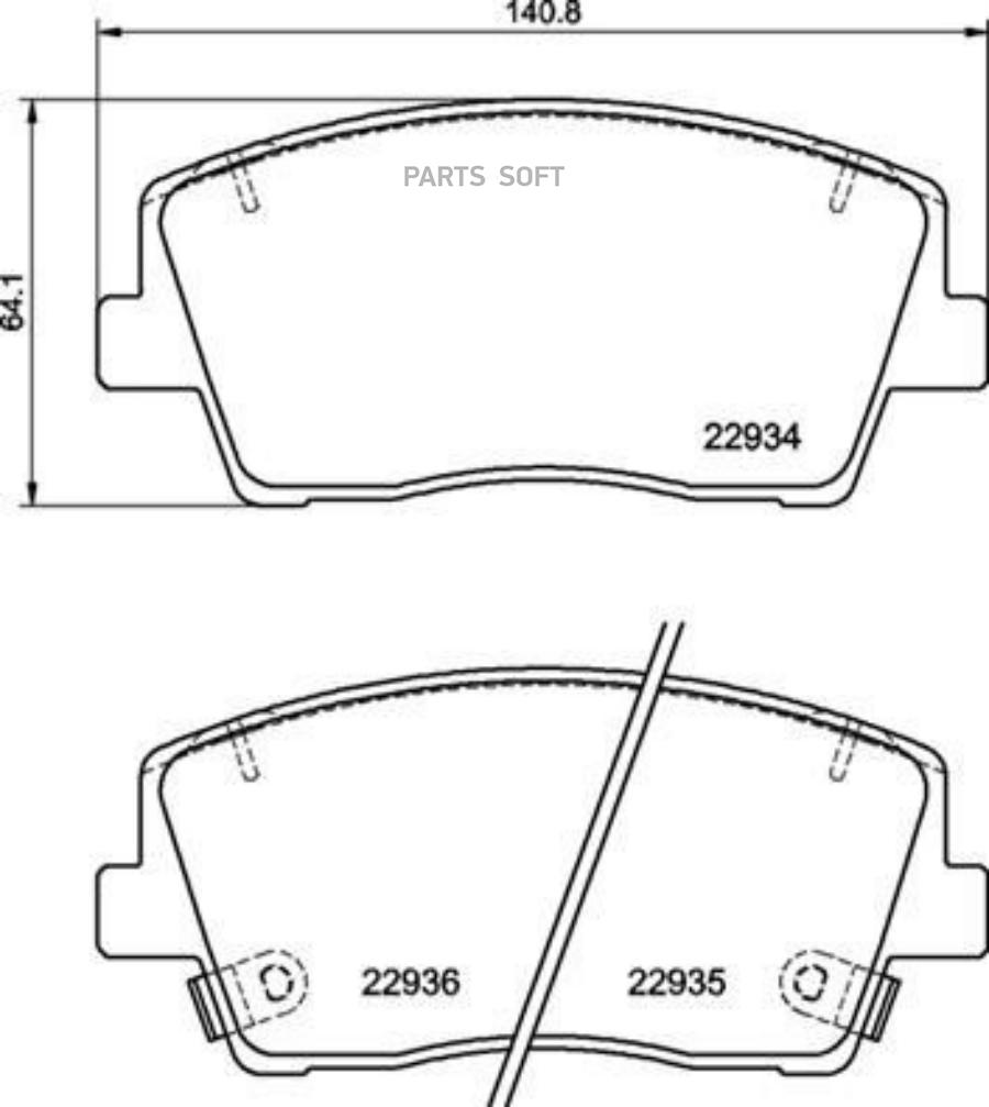 

Тормозные колодки brembo p30119