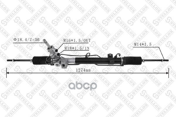 

STELLOX 3137333SX 31-37333-SX рейка рулевая 5114163AA Chrysler Voyager IV 00-08 1шт