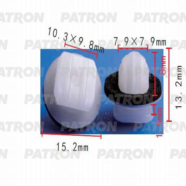 

Клипса пластмассовая PATRON p370507, Клипса пластмассовая PATRON p370507 PATRON p370507