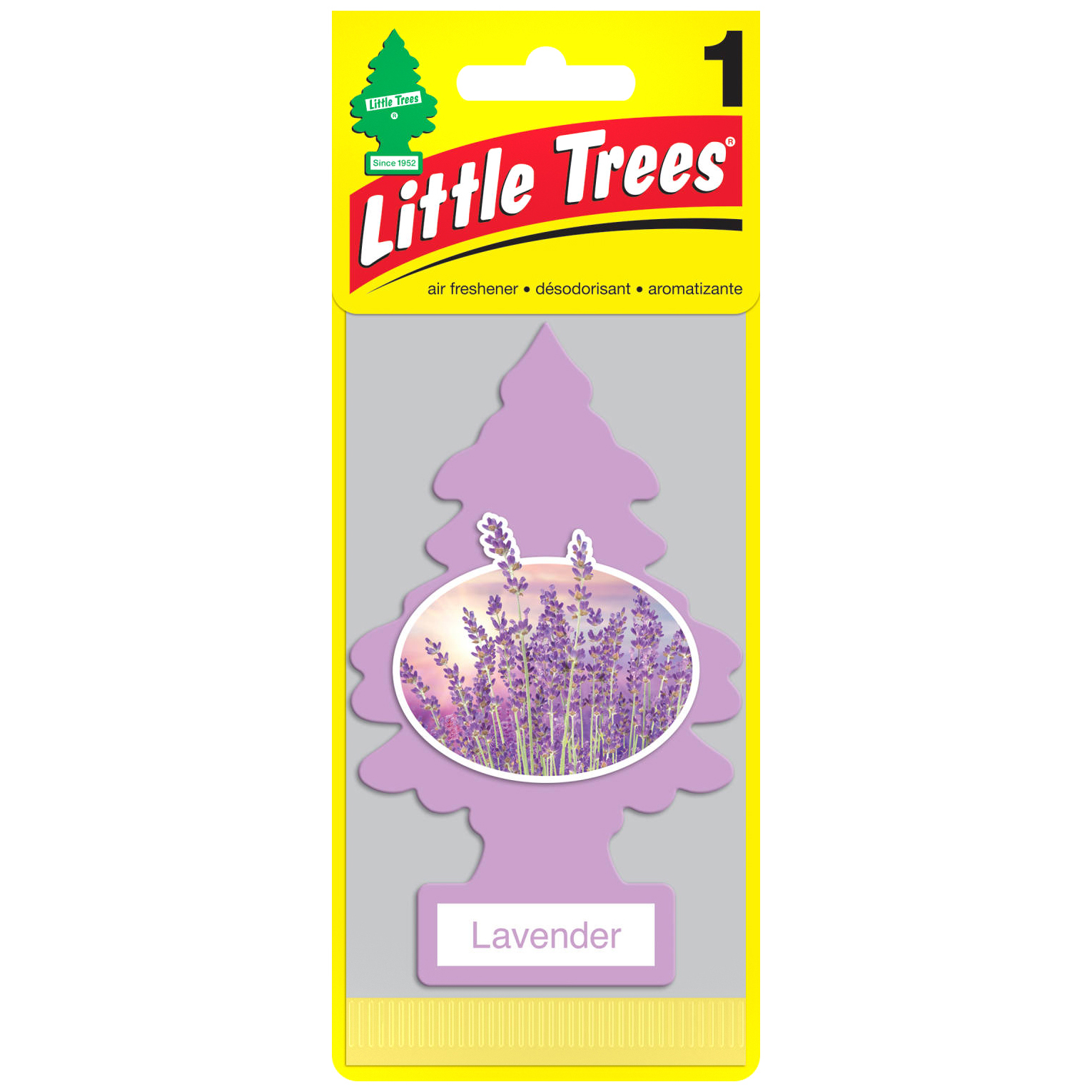 

Ароматизатор в машину Car-Freshner U1P10435RUSS лаванда, Фиолетовый