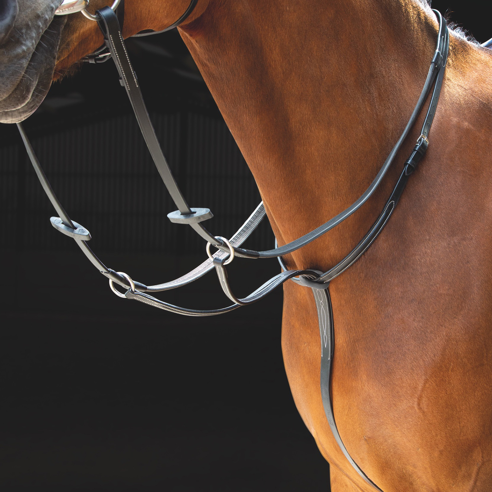 

Мартингал для лошади SHIRES Velociti Running, COB, австралийский орех, Running