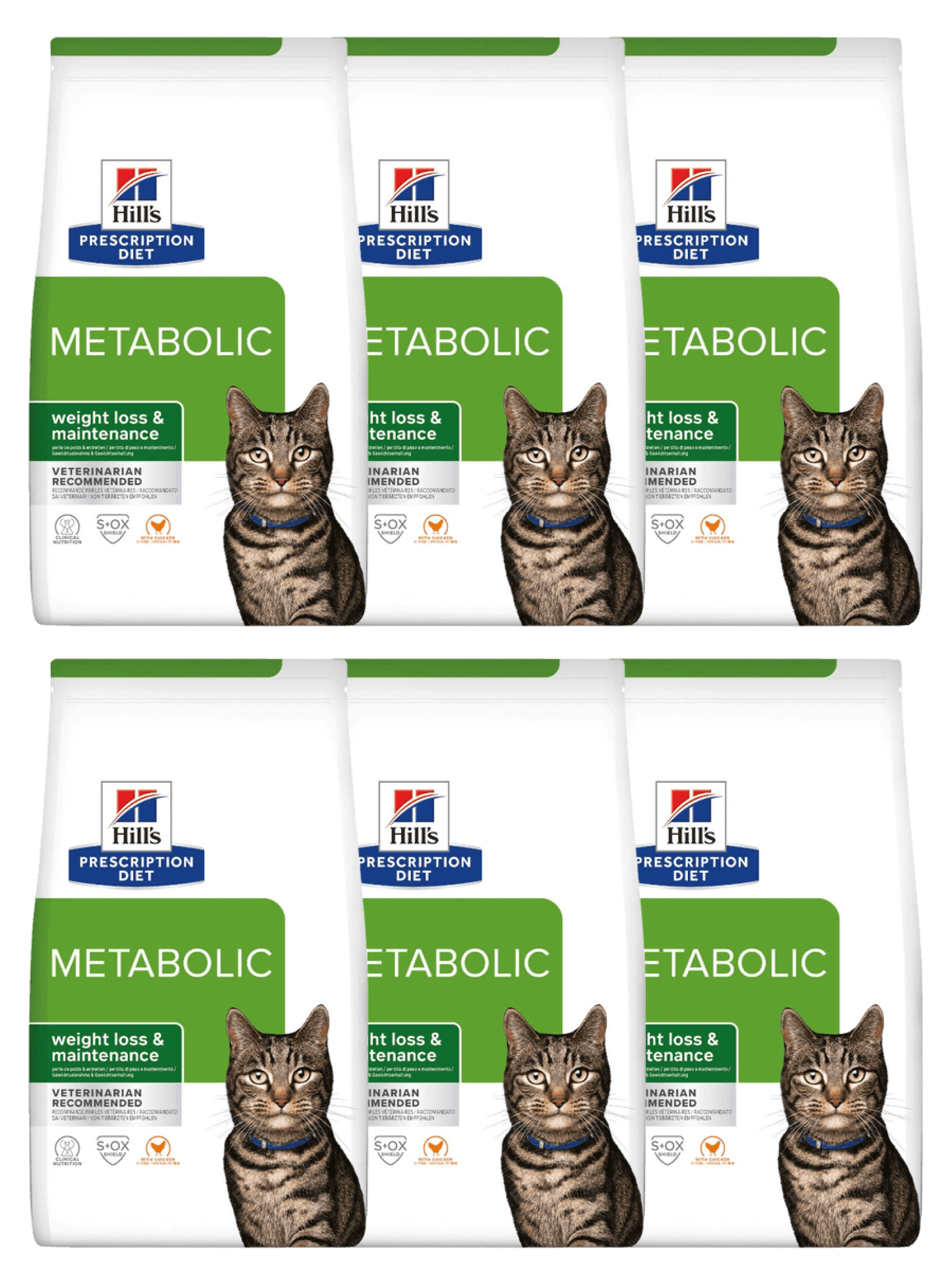

Сухой корм для кошек Hill's Prescription Diet Metabolic диетический, курица, 6шт по 0,25кг, Prescription Diet Metabolic