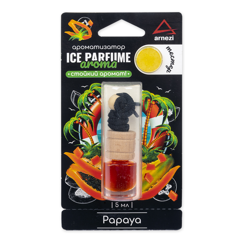 

Ароматизатор подвесной, парфюм "Papaya", 5 мл, Бежевый;прозрачный