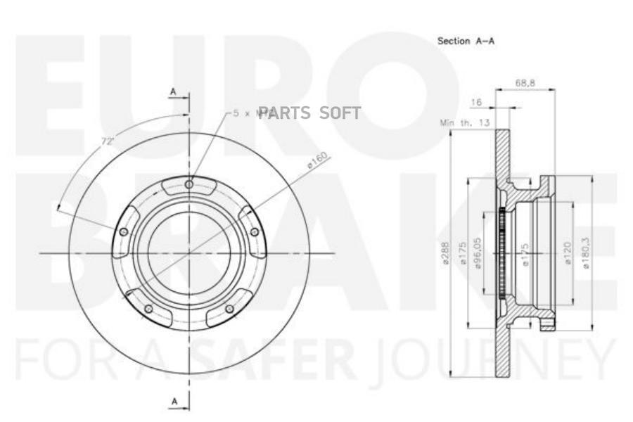 

EUROBRAKE 5815312590 Производитель EUROBRAKE Тормозной диск 1шт