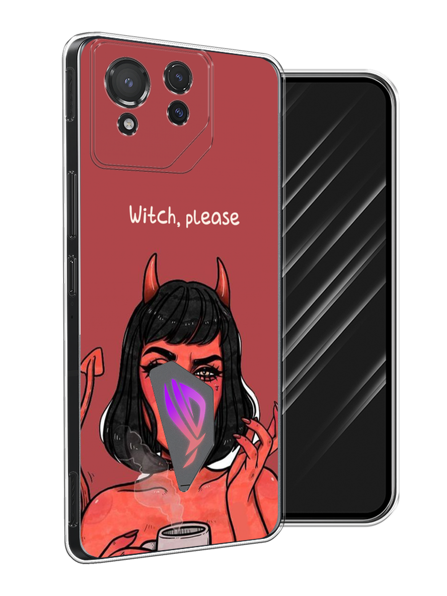 

Чехол Awog на Asus ROG Phone 8 "Evil Girl", Бордовый;черный, 45150-1