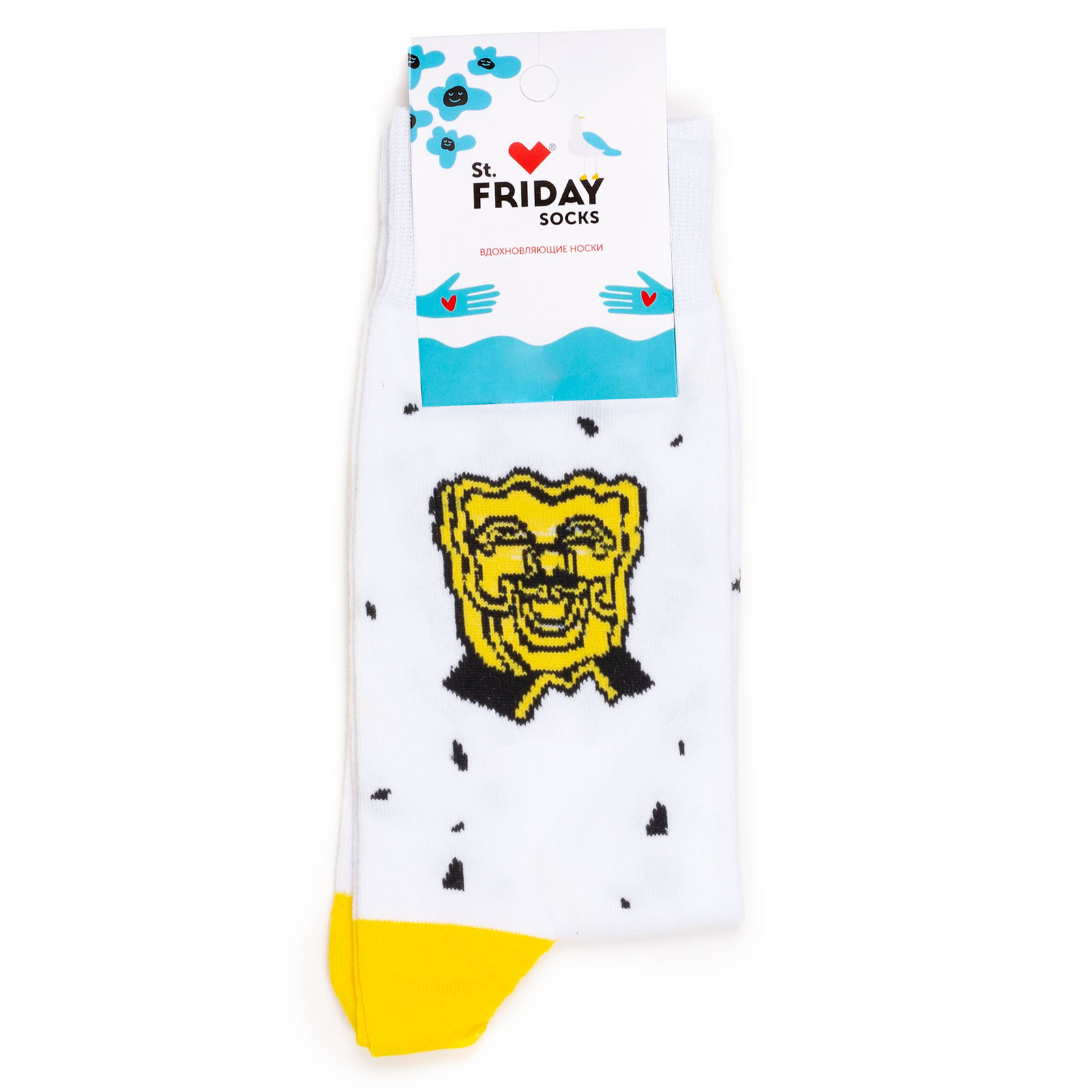 

Носки унисекс St. Friday Socks А ты точно пряник белые 42-46, Белый, А ты точно пряник