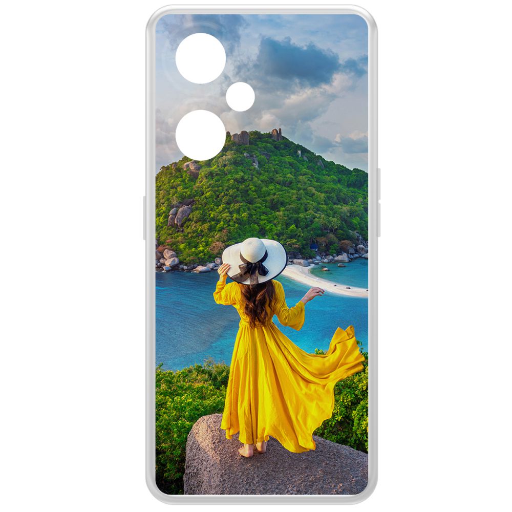 

Чехол-накладка Krutoff Clear Case Платье летнее женское для OnePlus Nord CE 3 Lite, Прозрачный