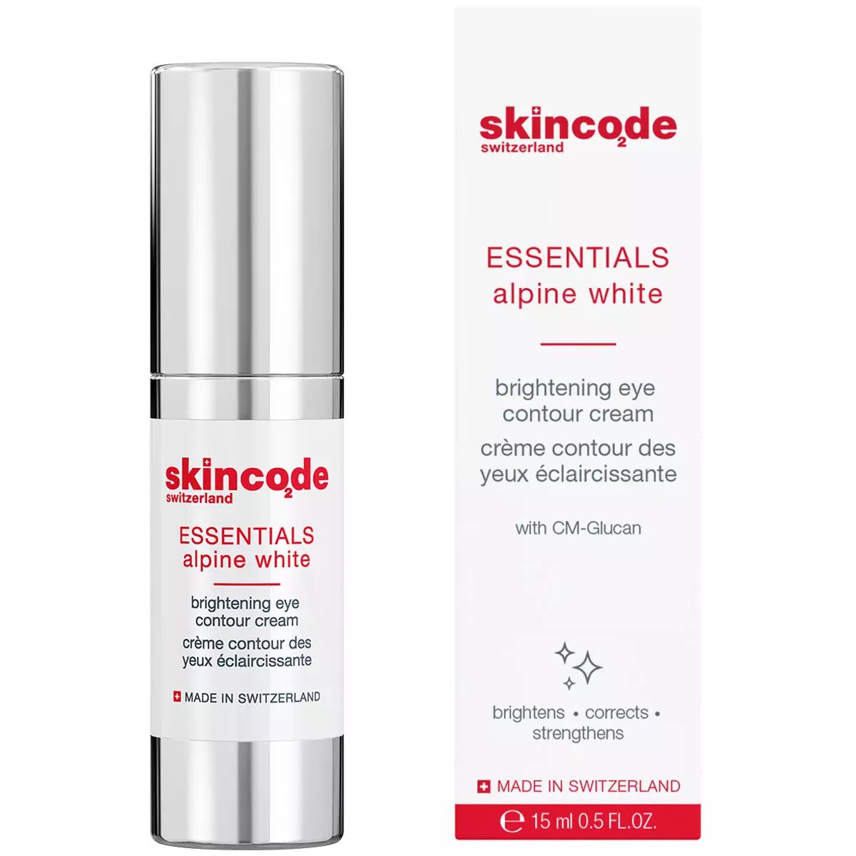 Крем для глаз Skincode Essentials Alpine White Brightening Eye Contour Cream 15 мл skincode essentials daily defense and recovery cream spf30 крем дневной защитный и восстанавливающий 50 мл