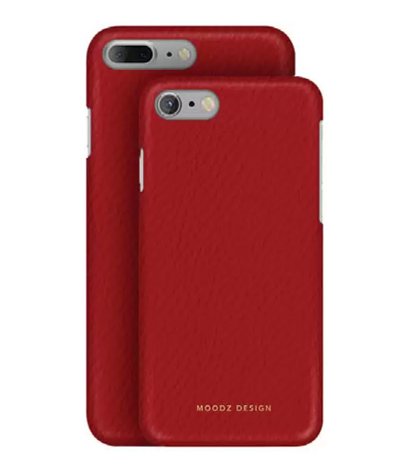 

Кожаный чехол Moodz для iPhone 8 Plus/7 Plus Floater leather Hard Rossa красный