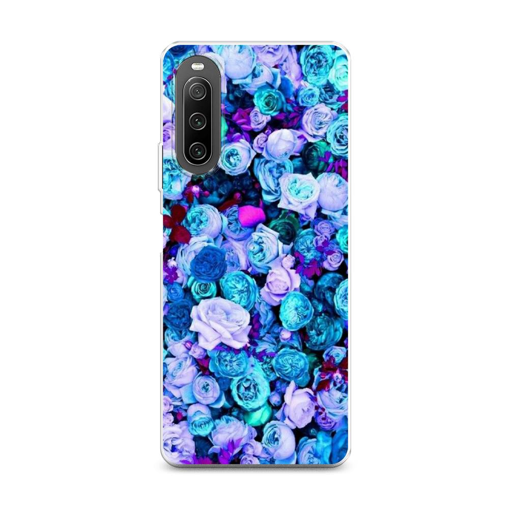 

Чехол на Sony Xperia 10 IV "Цветочный ковер", Фиолетовый, 55250-2