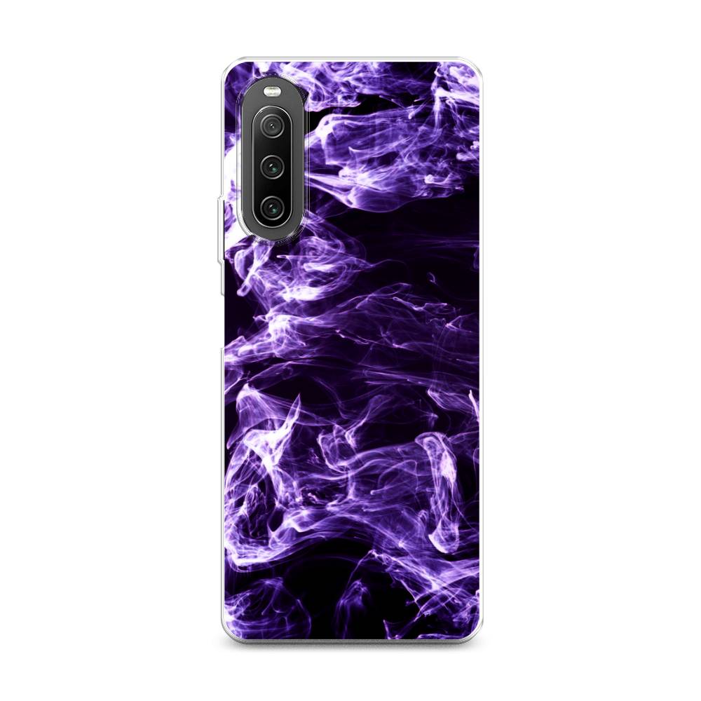 

Чехол на Sony Xperia 10 IV "Фиолетовый дым", Фиолетовый;белый;черный, 55250-3