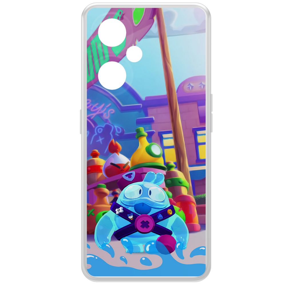 

Чехол-накладка Krutoff Clear Case Brawl Stars-Скуик для OnePlus Nord CE 3 Lite, Прозрачный