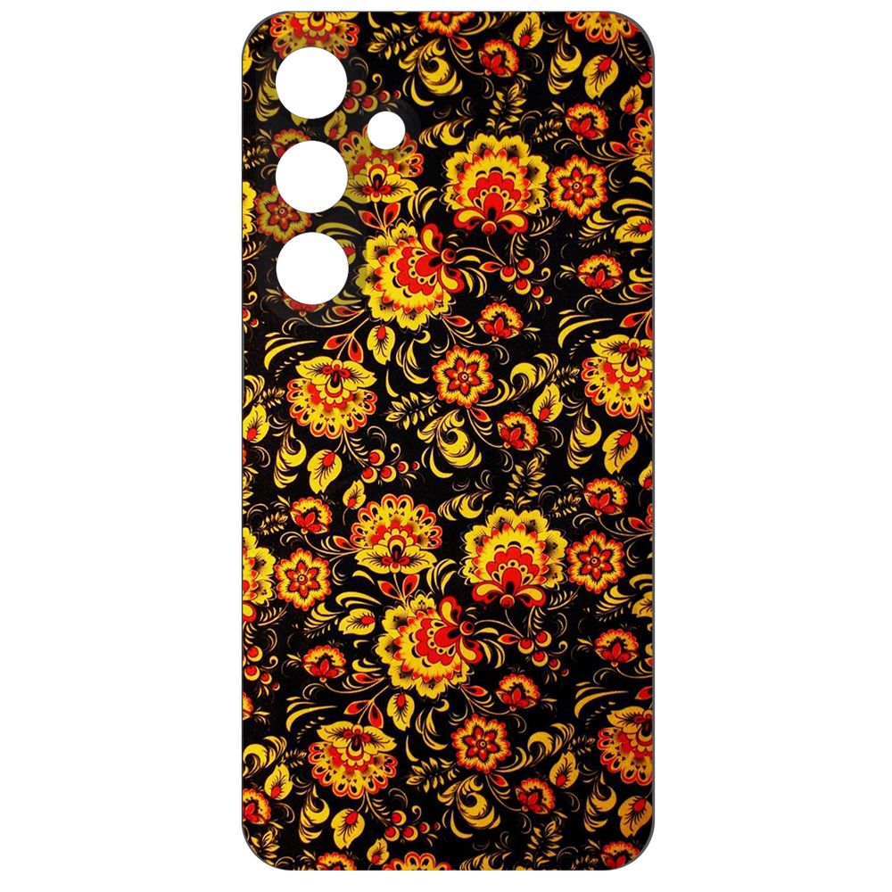 

Чехол-накладка Krutoff Soft Case Хохлома для Samsung Galaxy S24 черный