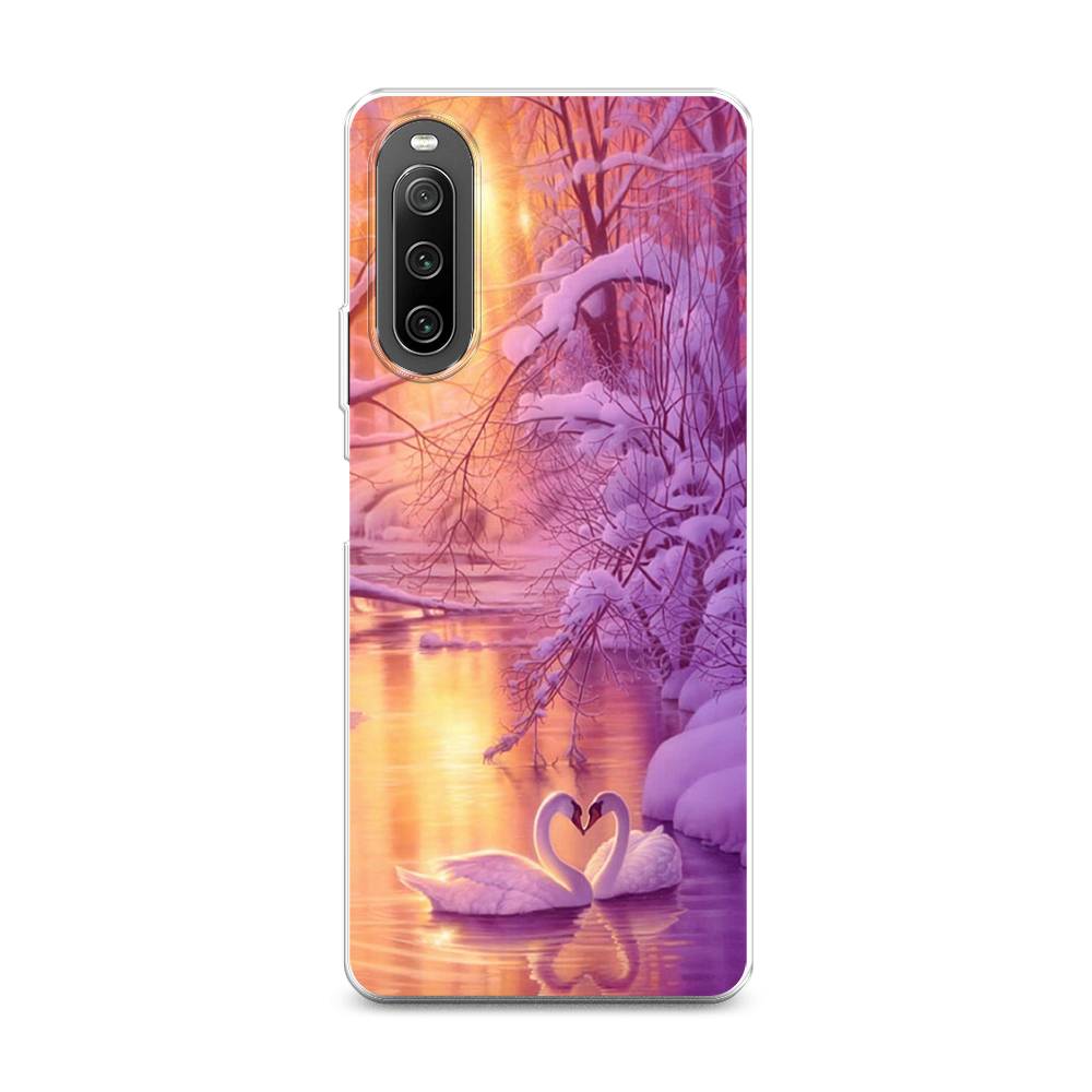 

Чехол на Sony Xperia 10 IV "Зима 1", Фиолетовый;желтый, 55250-2
