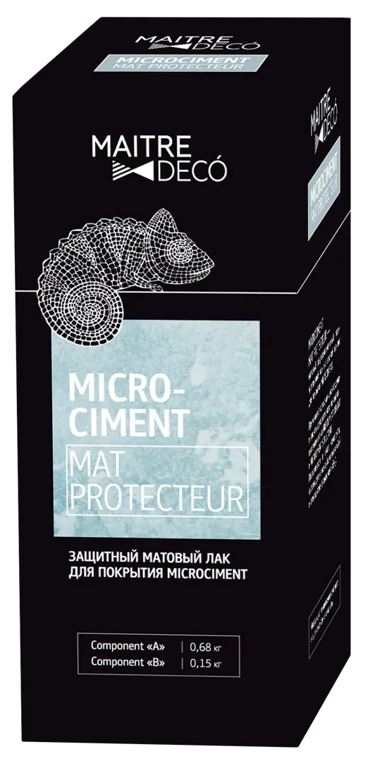 фото Защитный лак maitre deco «microciment protecteur» 2 компонента 0.83 кг