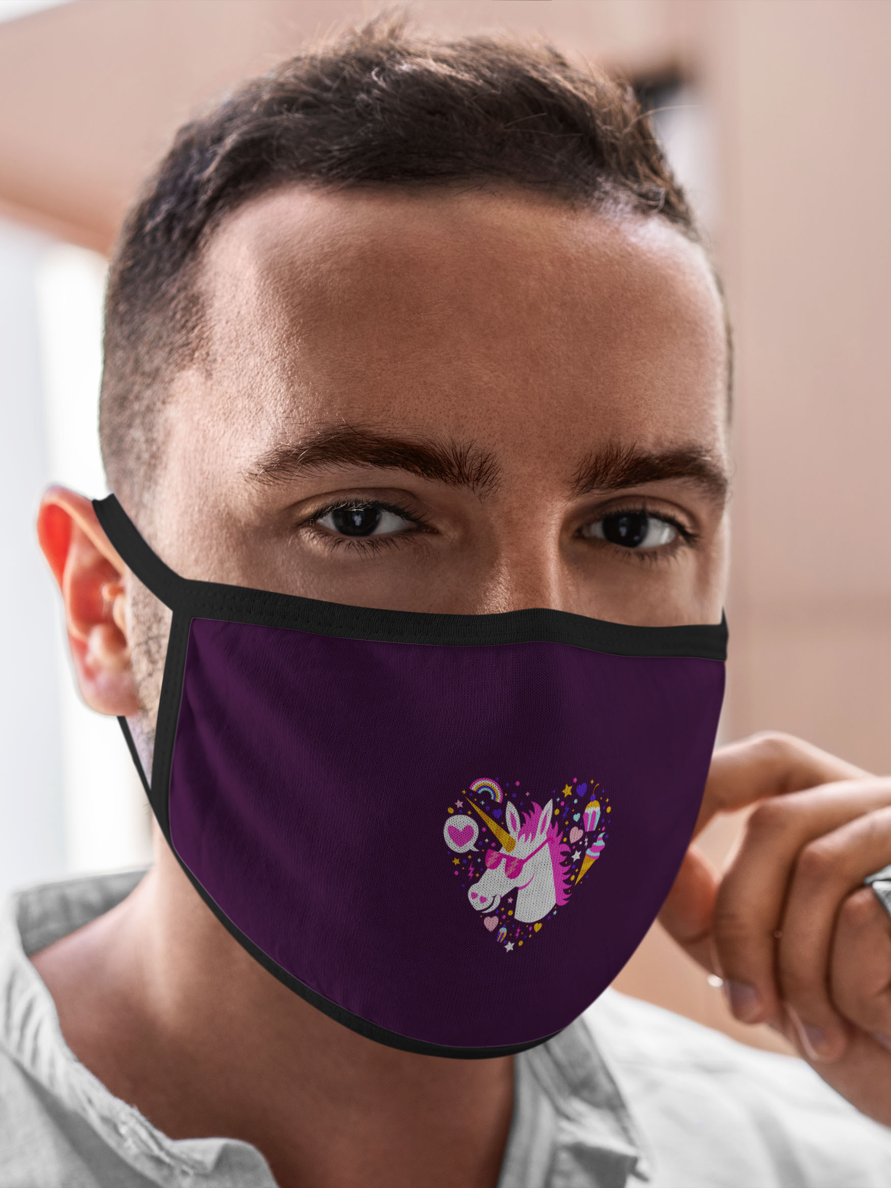 

Многоразовая маска унисекс Burnettie Мифические Существа Единорог, Разноцветный, Мифические Существа Единорог